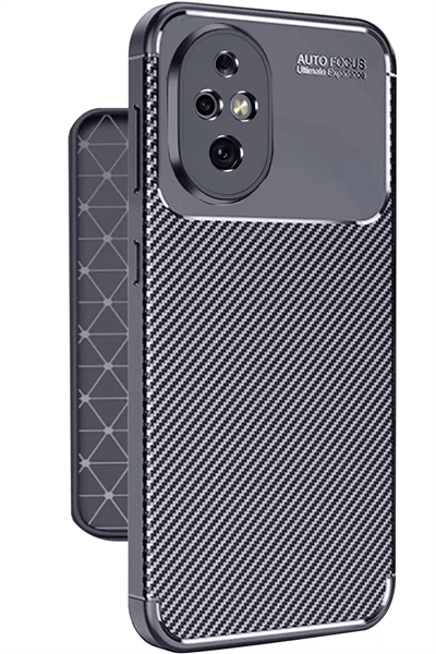Honor 200 Kılıf Auto Focus Karbon Kapak - Lacivert