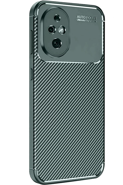 Honor 200 Kılıf Auto Focus Karbon Kapak - Koyu Yeşil