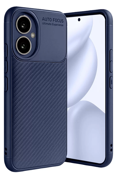 Honor 400 Kılıf Auto Focus Karbon Kapak - Lacivert