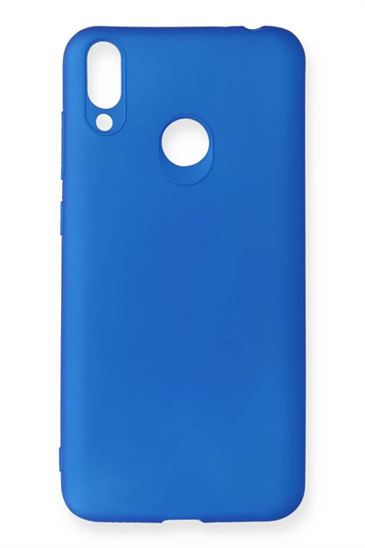 Huawei Honor 8C Kılıf First Silikon - Mavi