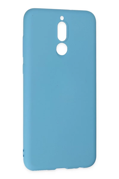 Huawei Mate 10 Lite Kılıf Nano içi Kadife Silikon - Mavi
