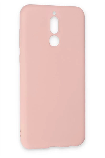 Huawei Mate 10 Lite Kılıf Nano içi Kadife Silikon - Pudra