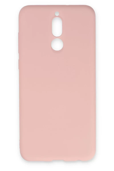Huawei Mate 10 Lite Kılıf Nano içi Kadife Silikon - Pudra