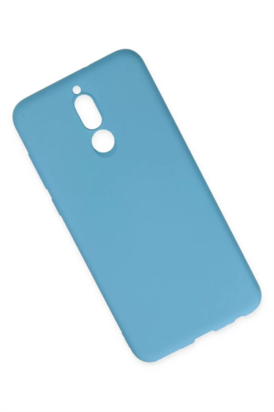 Huawei Mate 10 Lite Kılıf Nano içi Kadife Silikon - Mavi