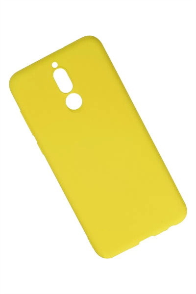 Huawei Mate 10 Lite Kılıf Nano içi Kadife Silikon - Sarı