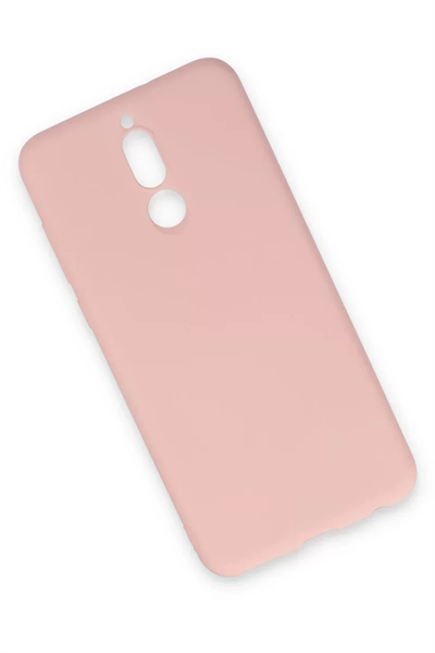 Huawei Mate 10 Lite Kılıf Nano içi Kadife Silikon - Pudra