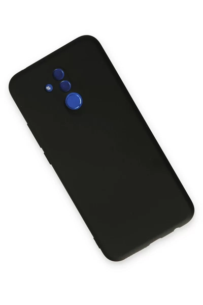 Huawei Mate 20 Lite Kılıf Nano içi Kadife Silikon - Siyah