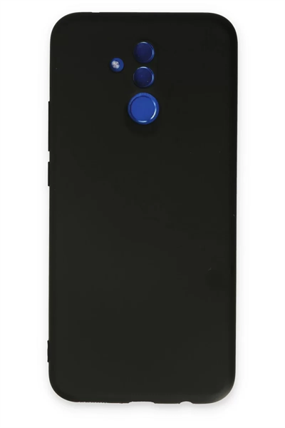 Huawei Mate 20 Lite Kılıf Nano içi Kadife Silikon - Siyah