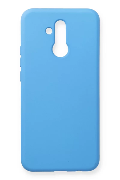 Huawei Mate 20 Lite Kılıf Nano içi Kadife Silikon - Mavi