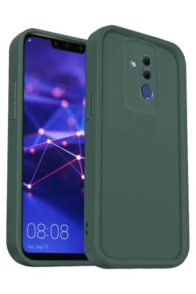 Huawei Mate 20 Lite Kılıf Viera Silikon - Koyu Yeşil