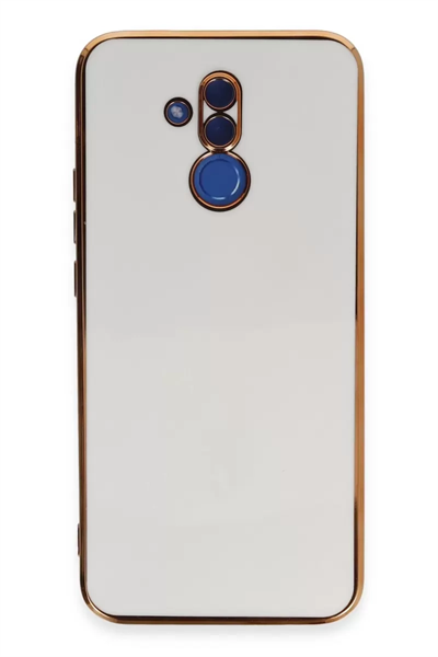 Huawei Mate 20 Lite Kılıf Volet Silikon - Beyaz