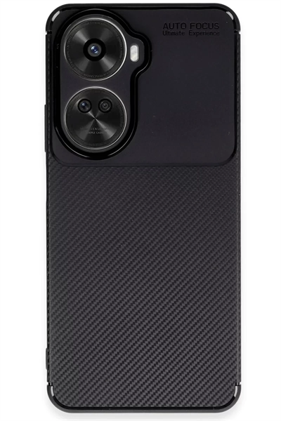 Huawei Nova 12 SE Kılıf Auto Focus Karbon Kapak - Siyah