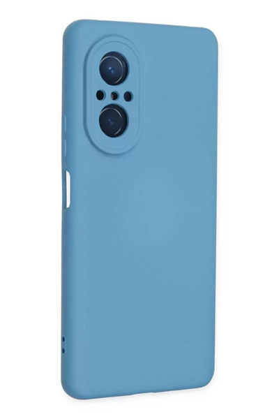 Huawei Nova 9 SE Kılıf Nano içi Kadife Silikon - Mavi