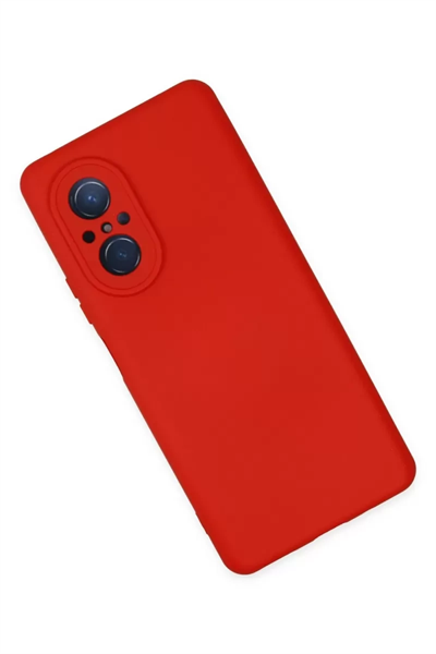 Huawei Nova 9 SE Kılıf Nano içi Kadife Silikon - Kırmızı