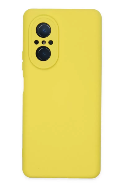 Huawei Nova 9 SE Kılıf Nano içi Kadife Silikon - Sarı