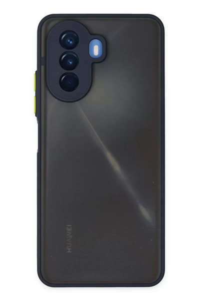Huawei Nova Y70 Kılıf Montreal Silikon Kapak - Lacivert