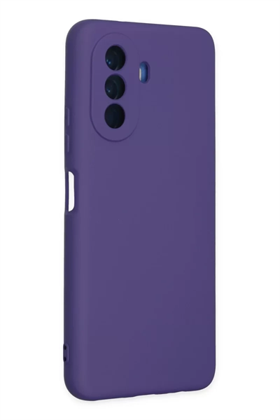 Huawei Nova Y70 Kılıf Nano içi Kadife Silikon - Mor