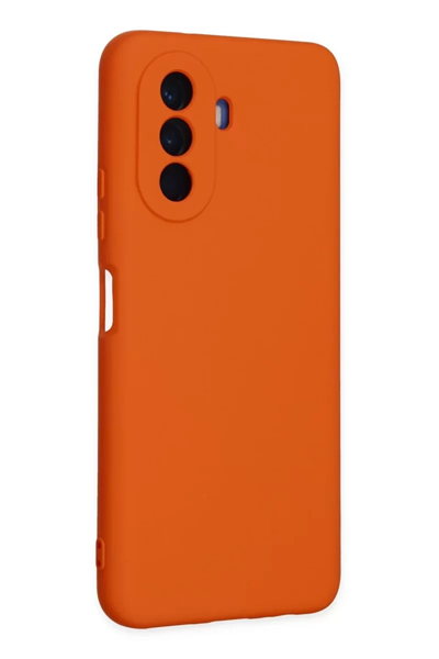 Huawei Nova Y70 Kılıf Nano içi Kadife Silikon - Turuncu