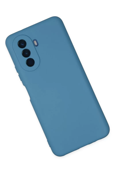 Huawei Nova Y70 Kılıf Nano içi Kadife Silikon - Mavi