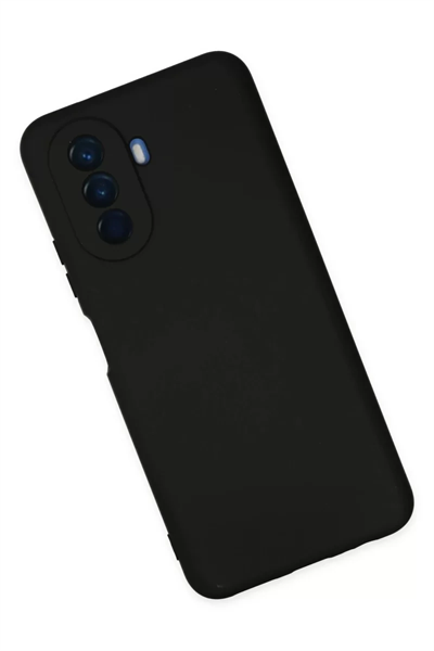 Huawei Nova Y70 Kılıf Nano içi Kadife Silikon - Siyah