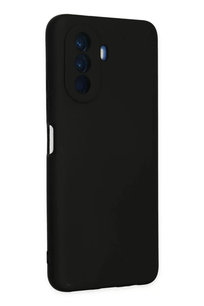 Huawei Nova Y70 Kılıf Nano içi Kadife Silikon - Siyah