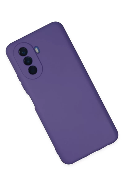 Huawei Nova Y70 Kılıf Nano içi Kadife Silikon - Mor