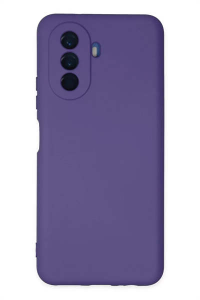 Huawei Nova Y70 Kılıf Nano içi Kadife Silikon - Mor