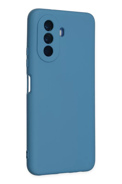Huawei Nova Y70 Kılıf Nano içi Kadife Silikon - Mavi