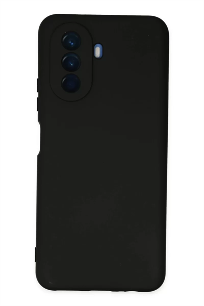 Huawei Nova Y70 Kılıf Nano içi Kadife Silikon - Siyah