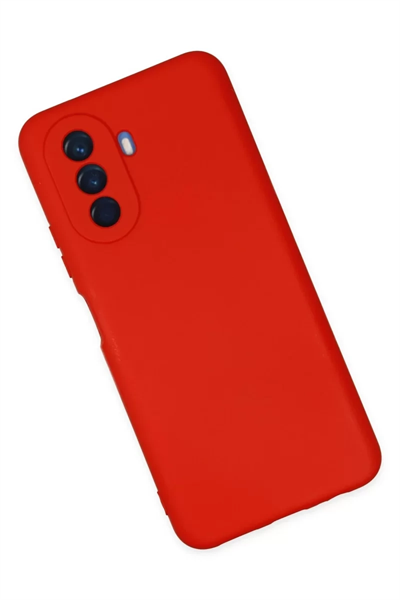 Huawei Nova Y70 Kılıf Nano içi Kadife Silikon - Kırmızı