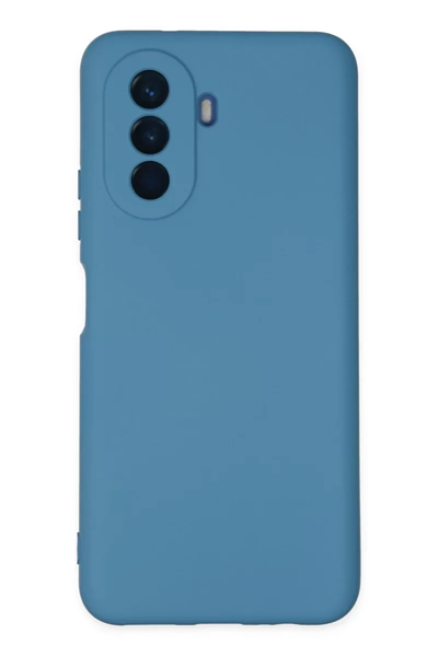 Huawei Nova Y70 Kılıf Nano içi Kadife Silikon - Mavi