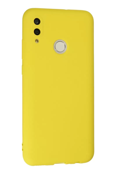 Huawei P Smart 2019 Kılıf Nano içi Kadife Silikon - Sarı