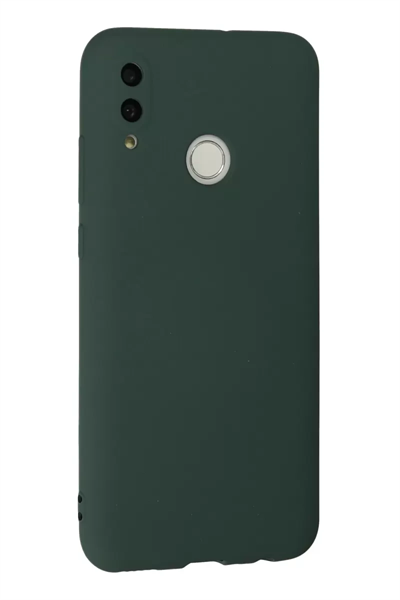 Huawei P Smart 2019 Kılıf Nano içi Kadife Silikon - Koyu Yeşil