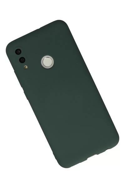 Huawei P Smart 2019 Kılıf Nano içi Kadife Silikon - Koyu Yeşil