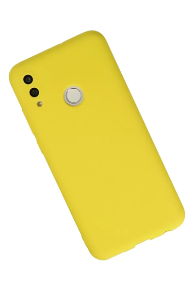 Huawei P Smart 2019 Kılıf Nano içi Kadife Silikon - Sarı