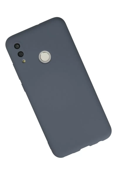 Huawei P Smart 2019 Kılıf Nano içi Kadife Silikon - Gri