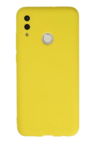 Huawei P Smart 2019 Kılıf Nano içi Kadife Silikon - Sarı