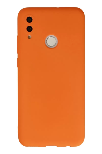 Huawei P Smart 2019 Kılıf Nano içi Kadife Silikon - Turuncu