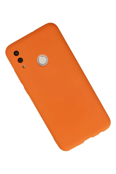 Huawei P Smart 2019 Kılıf Nano içi Kadife Silikon - Turuncu