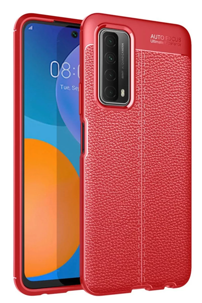 Huawei P Smart 2021 Kılıf Auto Focus Kapak - Kırmızı
