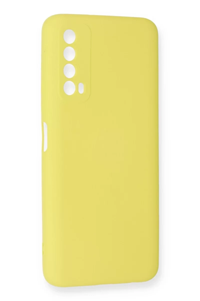 Huawei P Smart 2021 Kılıf Nano içi Kadife Silikon - Sarı
