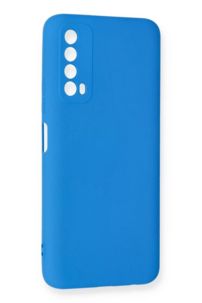 Huawei P Smart 2021 Kılıf Nano içi Kadife Silikon - Mavi