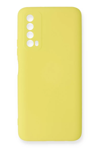 Huawei P Smart 2021 Kılıf Nano içi Kadife Silikon - Sarı