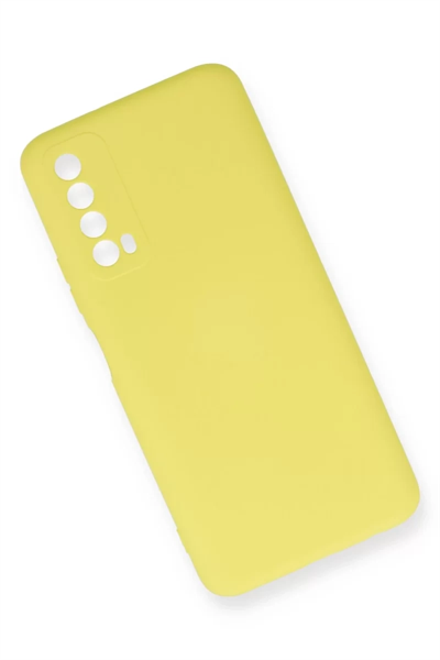 Huawei P Smart 2021 Kılıf Nano içi Kadife Silikon - Sarı