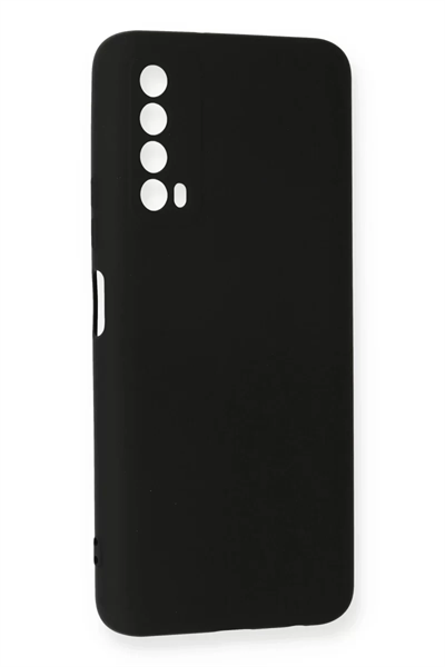 Huawei P Smart 2021 Kılıf Nano içi Kadife Silikon - Siyah
