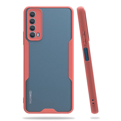 Huawei P Smart 2021 Kılıf Platin Silikon - Pembe