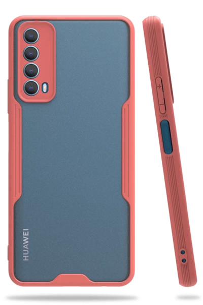 Huawei P Smart 2021 Kılıf Platin Silikon - Pembe