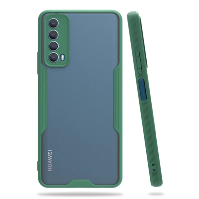 Huawei P Smart 2021 Kılıf Platin Silikon - Yeşil