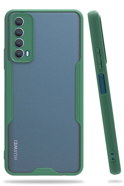 Huawei P Smart 2021 Kılıf Platin Silikon - Yeşil