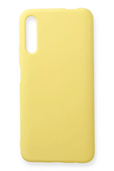 Huawei P Smart Pro / Y9S Kılıf Nano içi Kadife Silikon - Sarı